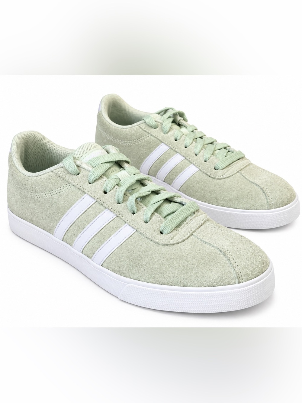 Adidas Courtset Suede Sneakers Mint Green 7.5